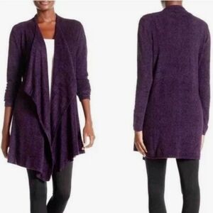 Barefoot Dreams bamboo chic lite sweater open front cardigan long sleeve